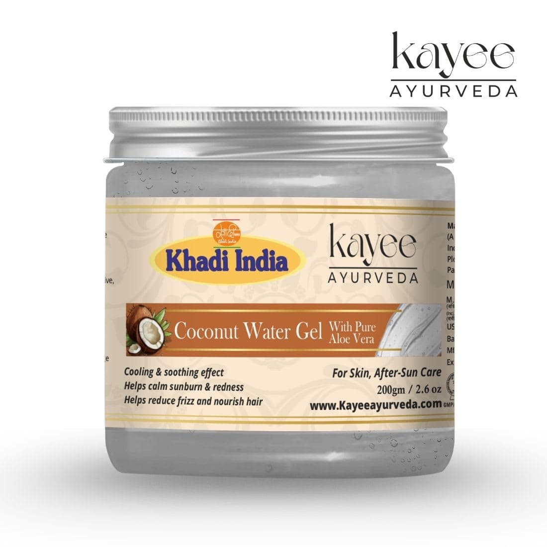 Kayee Ayurveda Khadi Coconut Gel 200ml