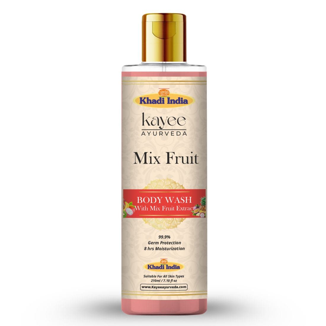 Kayee Ayurveda Khadi Mix Fruit Body Wash 210ml