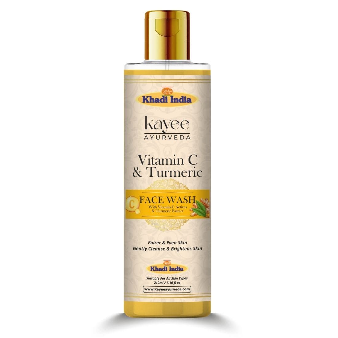 Kayee Ayurveda Khadi Vitamin C & Turmeric Face Wash 210ml