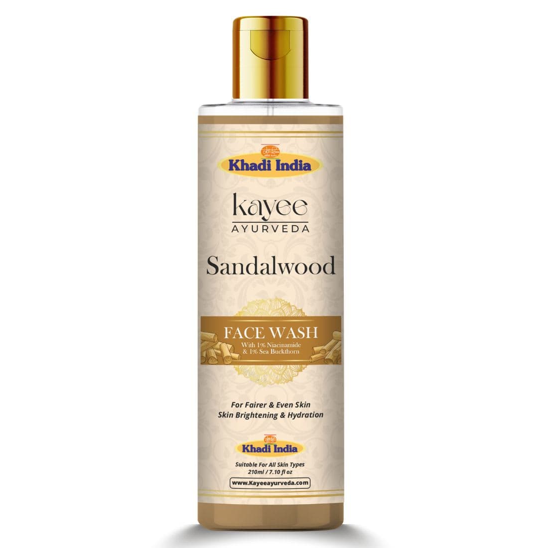 Kayee Ayurveda Khadi Sandalwood Face Wash 210ml