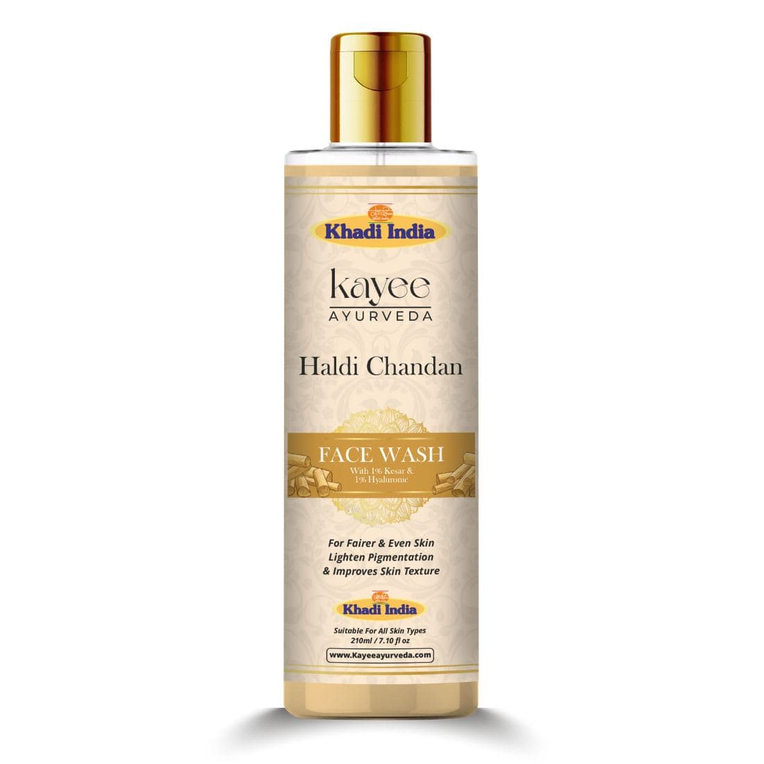 Kayee Ayurveda Khadi Haldi Chandan Face Wash 210ml