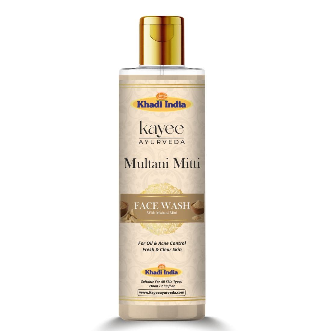 Kayee Ayurveda Khadi Multani Mitti Face Wash 210ml