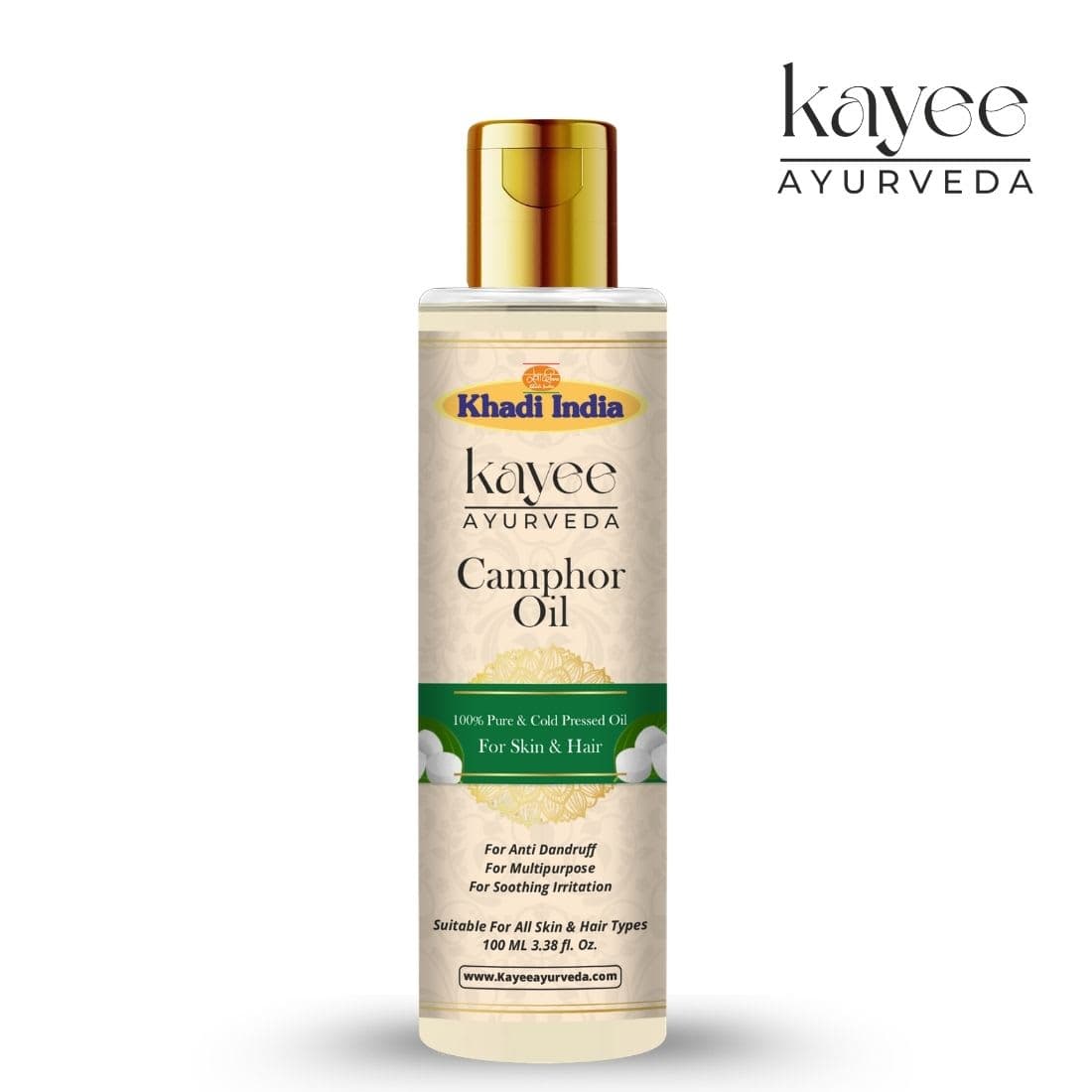Kayee Ayurveda Khadi Camphor Hair Oil 100ml