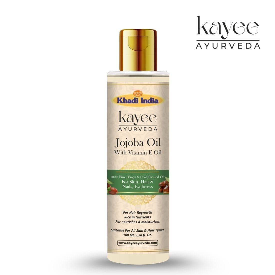 Kayee Ayurveda Khadi Jojoba Hair Oil 100ml