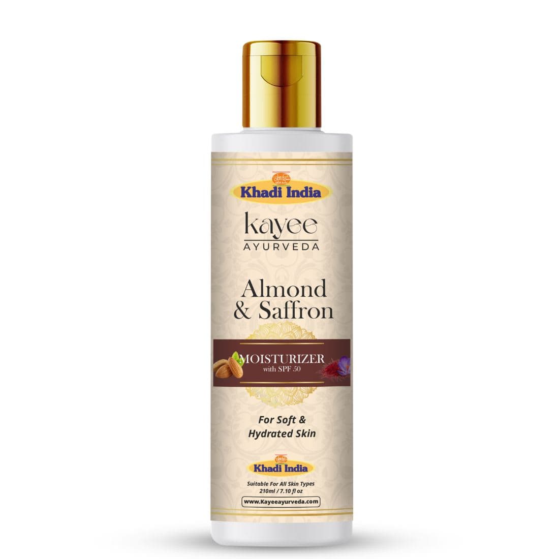 Kayee Ayurveda Khadi Almond & Saffron Moisturizer 210ml