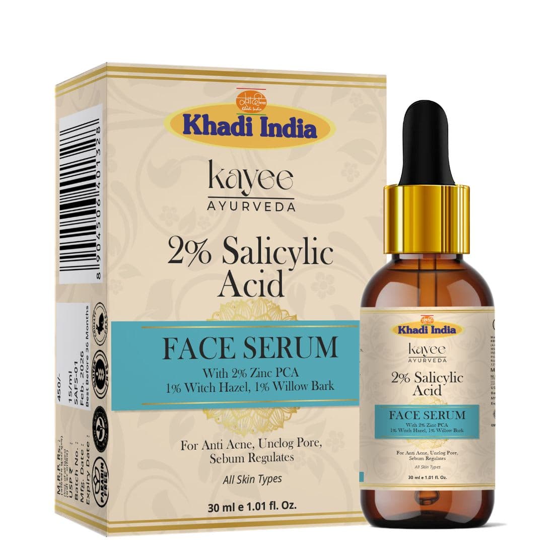 Kayee Ayurveda Khadi Salicylic Acid Face Serum 30ml