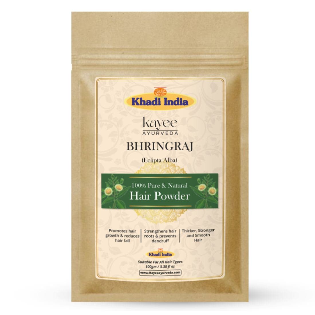 Kayee Ayurveda Khadi Bhringraj Hair Powder 100gm