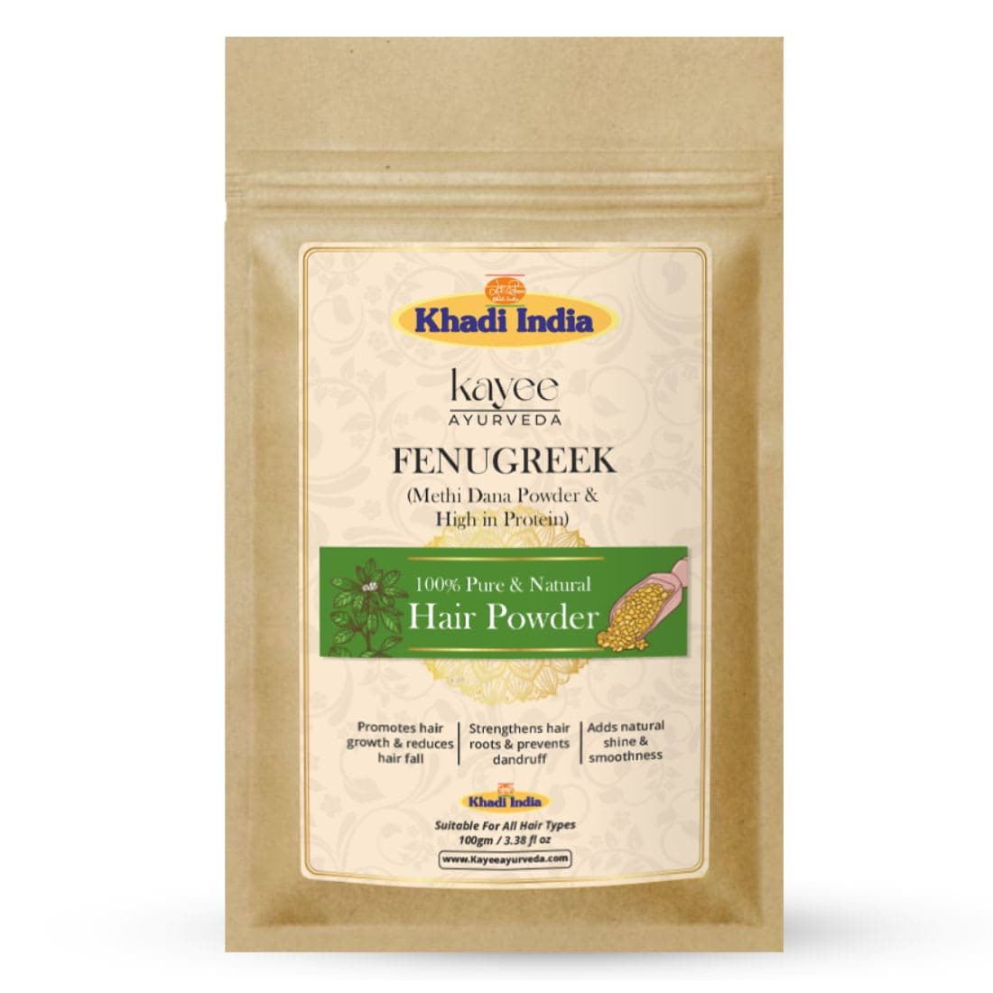 Kayee Ayurveda Khadi Fenugreek Hair Powder 100gm
