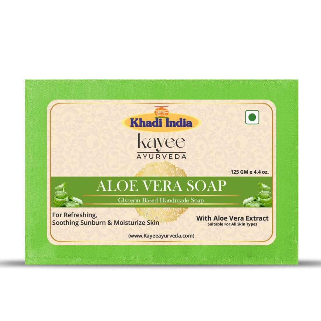 Kayee Ayurveda Khadi Aloe Vera Soap 125gm