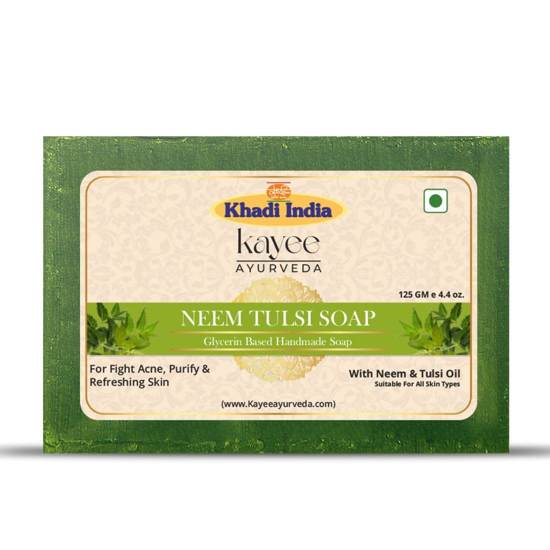 Kayee Ayurveda Khadi Neem Tulsi Soap 125gm