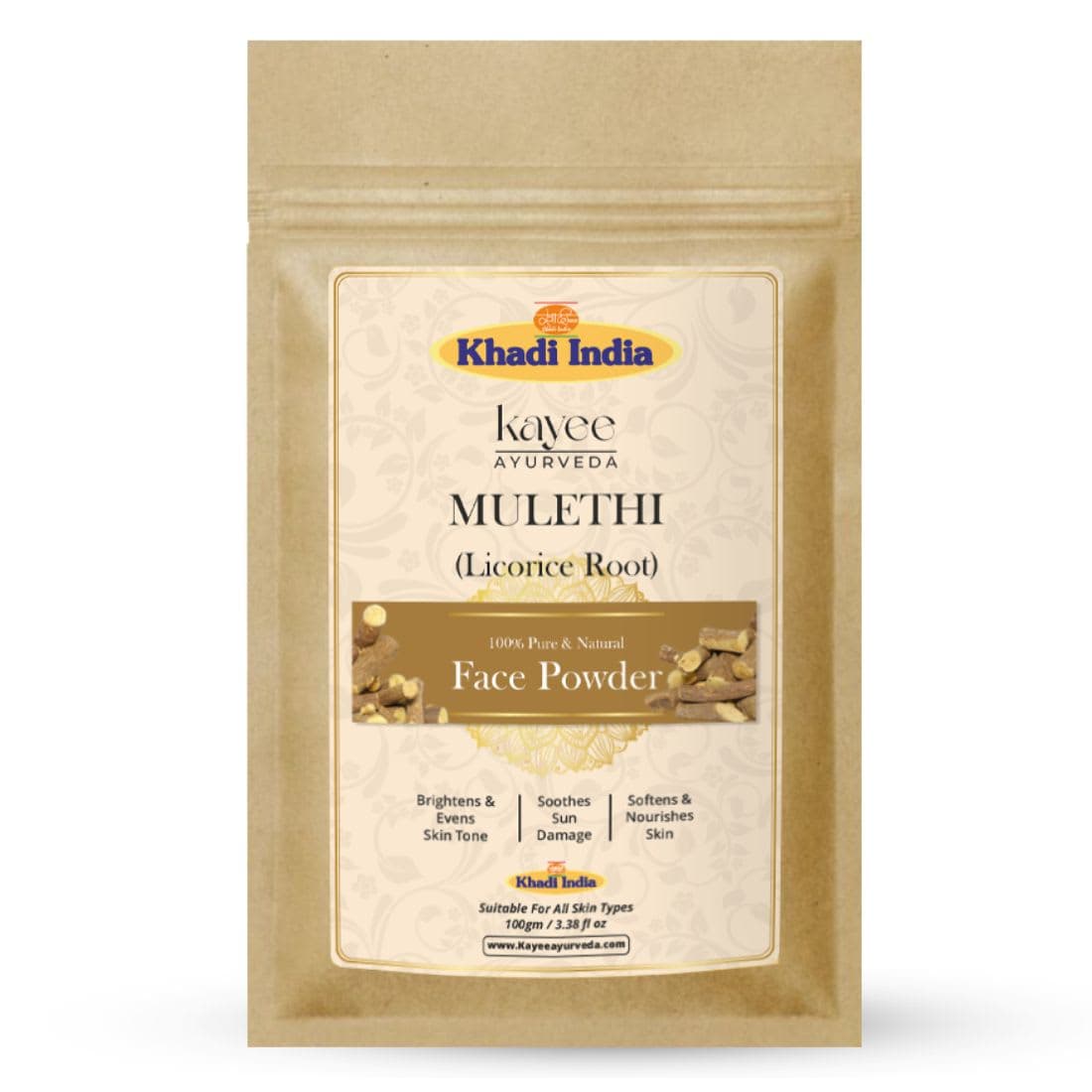 Kayee Ayurveda Khadi Mulethi Face Powder 100gm