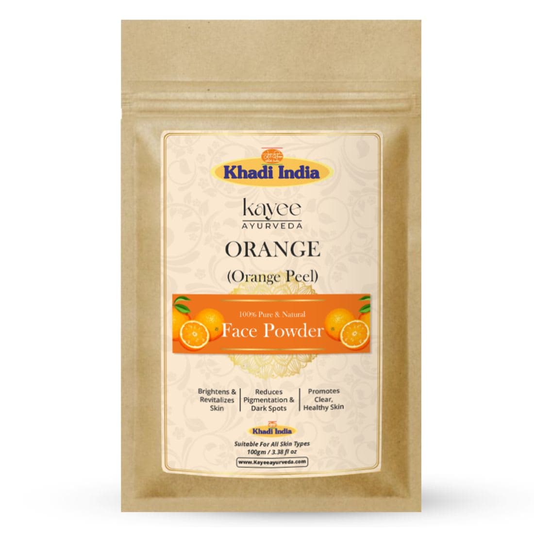 Kayee Ayurveda Khadi Orange Face Powder 100gm