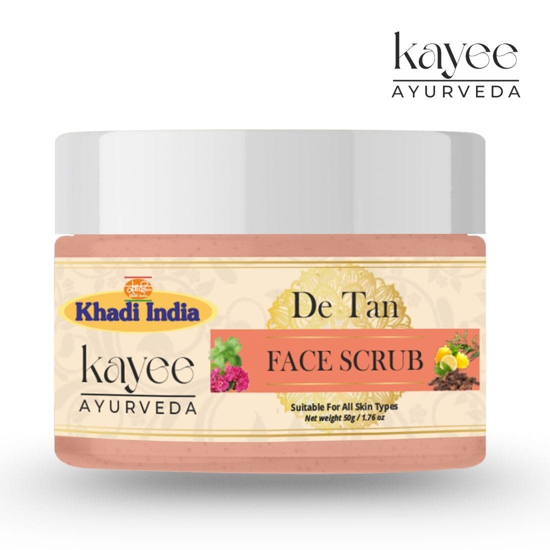 Kayee Ayurveda Khadi De Tan 100 GM Scrub 100gm
