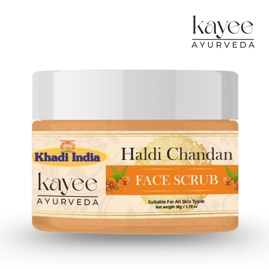 Kayee Ayurveda Khadi Haldi Chandan 100 GM Scrub 100gm