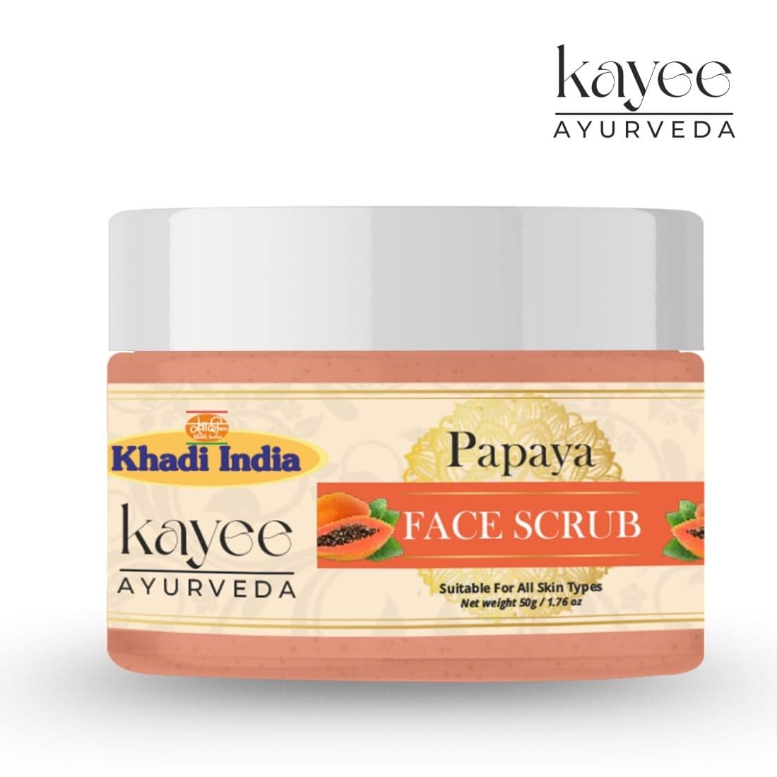 Kayee Ayurveda Khadi Papaya 100 GM Scrub 100gm