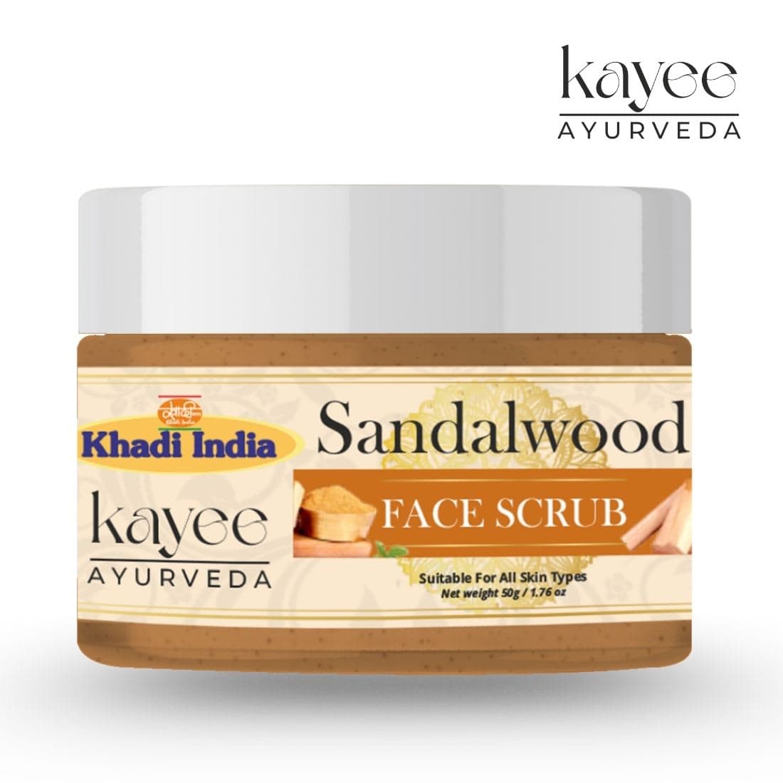 Kayee Ayurveda Khadi Sandalwood 100 GM Scrub 100gm