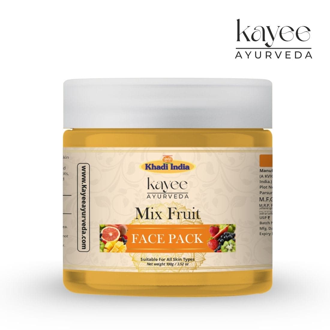 Kayee Ayurveda Khadi Mix Fruit 50 GM Face Pack 50gm